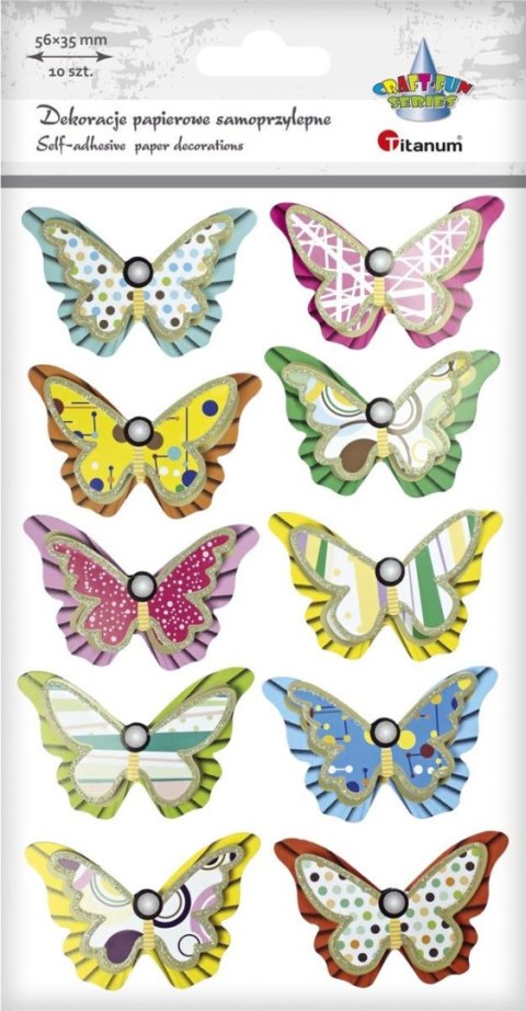 Naklejka (nalepka) Craft-Fun Series Motyle Titanum (FUL-004) Titanum