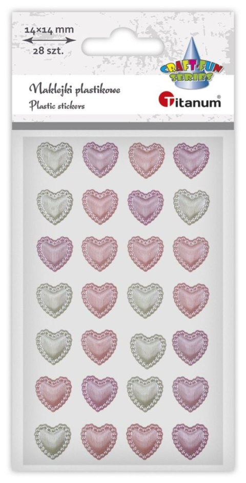 Naklejka (nalepka) Craft-Fun Series serca Titanum (24CY03121) Titanum