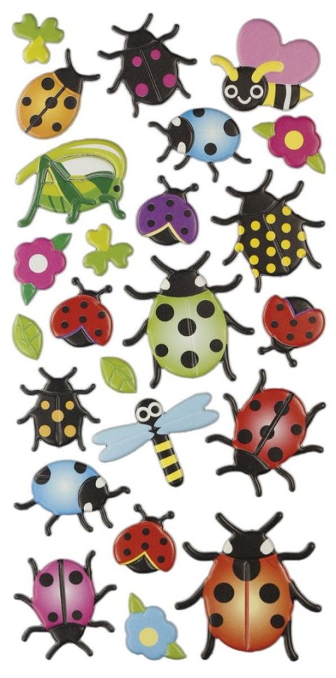 Naklejka (nalepka) Craft-Fun Series wypukłe owady Titanum (5066) Titanum