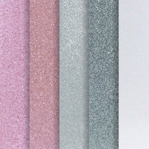 Papier ozdobny (wizytówkowy) brokatowy A4 mix 210g Galeria Papieru (208188) Galeria Papieru