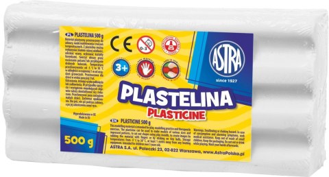Plastelina 1 kol. biała 500g Astra Astra