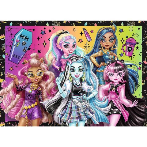 Puzzle Planeta Milo Elekryzujący dzień Monster High 4w1 el. Trefl (34655) Trefl