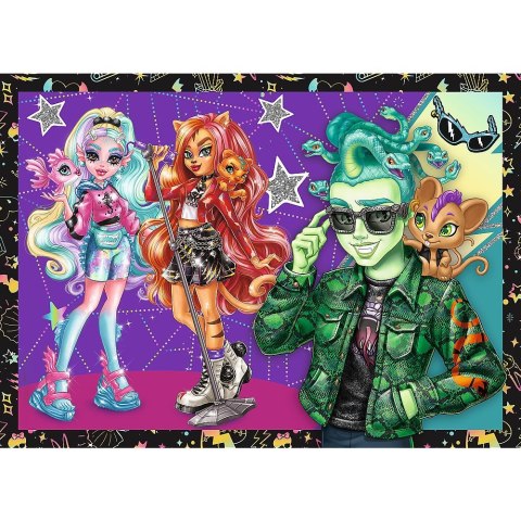 Puzzle Planeta Milo Elekryzujący dzień Monster High 4w1 el. Trefl (34655) Trefl