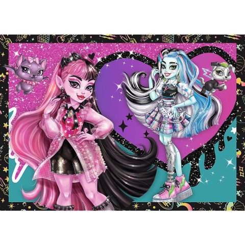 Puzzle Planeta Milo Elekryzujący dzień Monster High 4w1 el. Trefl (34655) Trefl