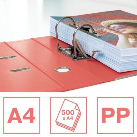 Segregator dźwigniowy No.1 Colour Breeze A4 75mm koralowy Esselte (628431) Esselte