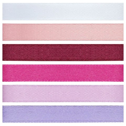 Wstążka Craft-Fun Series 2324015-B 6 kolorów 10x2 [mm x m] mix Titanum (1cmx2m) Titanum