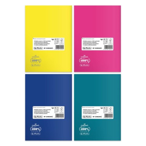 Zeszyt Colors Eco PP 9552019 A5 60k. 70g linia Herlitz (400198108) Herlitz