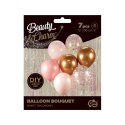 Balon gumowy bukiet balonowy różowy metaliczny 300mm 12cal Godan (BB-RMD7) Godan