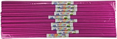 Bibuła marszczona marszczona 12 różowa ciemna 500mm x 2000mm Fun&Joy Fun&Joy