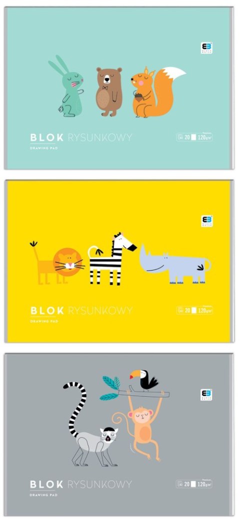 Blok rysunkowy A3 biała 120g 20k Interdruk Interdruk