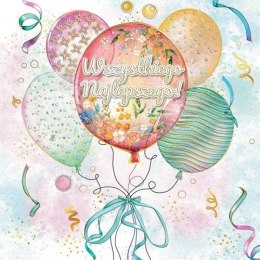 Kartka składana KW bukiet balonów II kw Henry (5905701488087) Henry