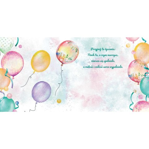Kartka składana KW bukiet balonów II kw Henry (5905701488087) Henry