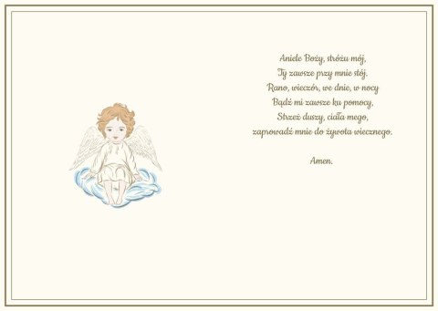 Kartka składana Karnet A5 CHRZEST ANIOŁ STRÓŻ A5 Henry (5905701487226) Henry