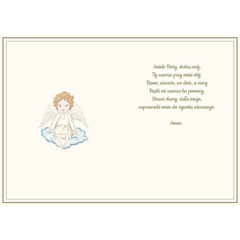 Kartka składana Karnet A5 CHRZEST ANIOŁ STRÓŻ A5 Henry (5905701487226) Henry