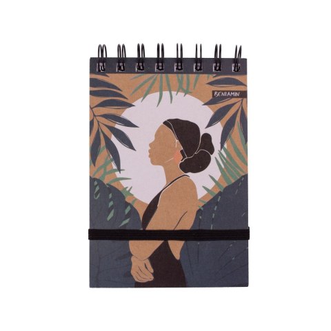 Kołozeszyt (kołonotatnik) Kraft Liner A6 96k. krata (nd) (9350) (nd)