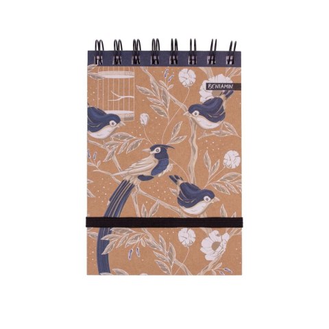 Kołozeszyt (kołonotatnik) Kraft Liner A6 96k. krata (nd) (9350) (nd)