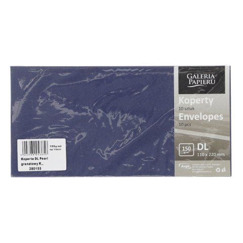 Koperta pearl granat DL granatowa [mm:] 110x220 (280155) 10 sztuk