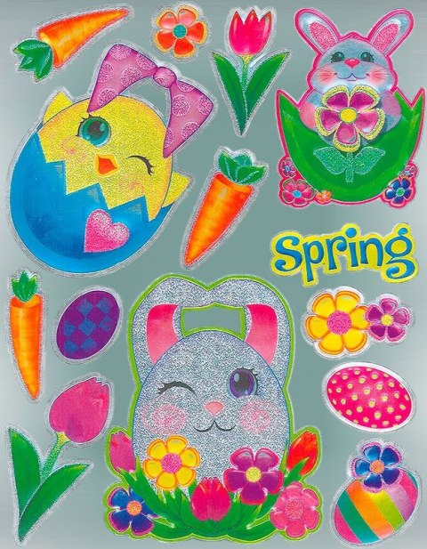 Naklejka (nalepka) Craft-Fun Series foliowa Wielkanoc maxi Titanum (TZL02) Titanum