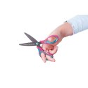 Nożyczki Griffix zaokrąglone praworęczne różowe 14cm Pelikan (300009543) Pelikan