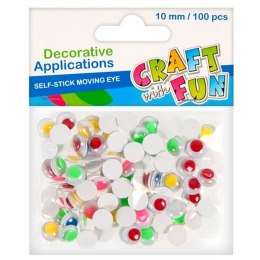 Oczka Craft Fun oczy samoprzylepne 10mm 10 szt (386921) Craft Fun