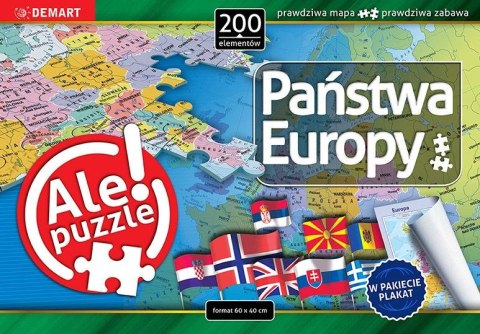 Puzzle Państwa Europy 200 el. Demart Demart