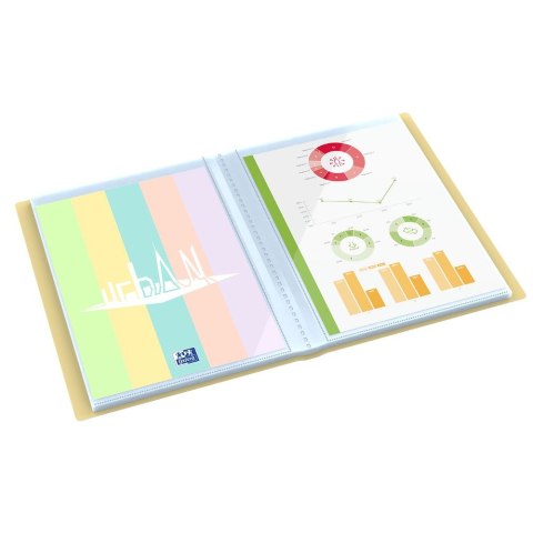 Teczka ofertowa Urban pastel A4 kolor: mix 20 kieszeni Oxford (400187643) Oxford