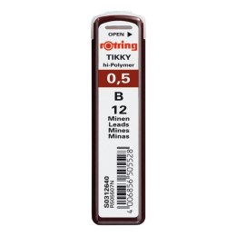 Wkład do ołówka (grafit) Rotring B 0,5mm Rotring