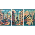 Zeszyt A4 Retro City 96k. 70g krata Herlitz (400196848) Herlitz