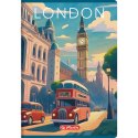 Zeszyt A4 Retro City 96k. 70g krata Herlitz (400196848) Herlitz