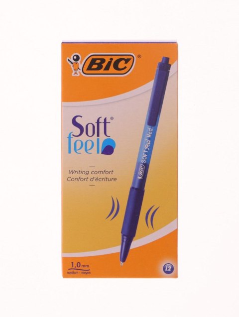 Długopis SOFT FEEL CLIC niebieski wkład niebieski 1mm Bic (837398) Bic