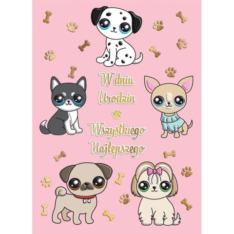 Kartka składana B6 pieski B6 Henry (5905701484195) Henry