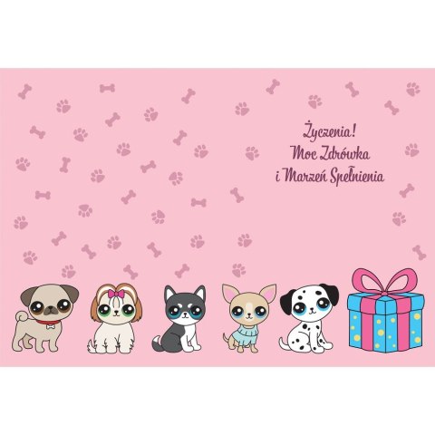 Kartka składana B6 pieski B6 Henry (5905701484195) Henry