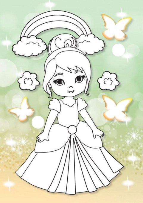 Kolorowanka Superksiężniczki 3D