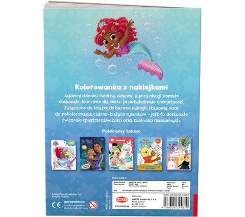 Książka dla dzieci Disney. Ariel Kolorowanka z Naklejkami Ameet (NA-9133) Ameet