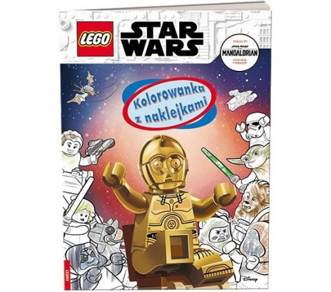 Książka dla dzieci LEGO® Star Wars™. Kolorowanka z Naklejkami Ameet (NA 6303) Ameet