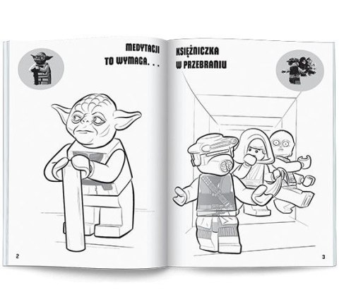 Książka dla dzieci LEGO® Star Wars™. Kolorowanka z Naklejkami Ameet (NA 6303) Ameet