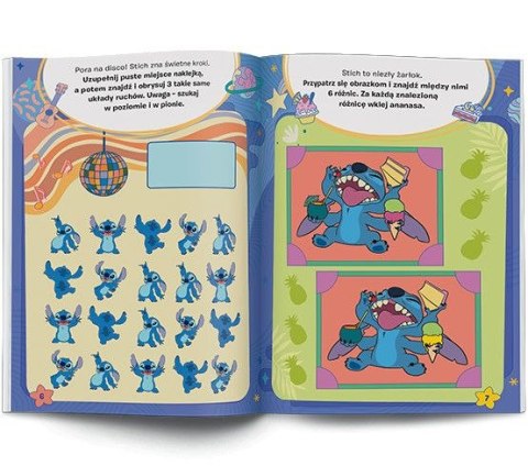 Książka dla dzieci Stich. 100 brokatowych naklejek Ameet (NB 9107) Ameet