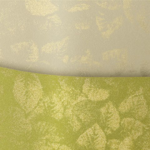 Papier ozdobny (wizytówkowy) Liście A4 kremowy 250g Galeria Papieru (203602) Galeria Papieru