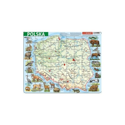 Puzzle Polska afizyczna Demart Demart