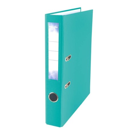 Segregator dźwigniowy A4/50 turkusowy 5905658801649 PETITTE OFFICE A5 50mm turkusowy Strigo (PO01649) Strigo