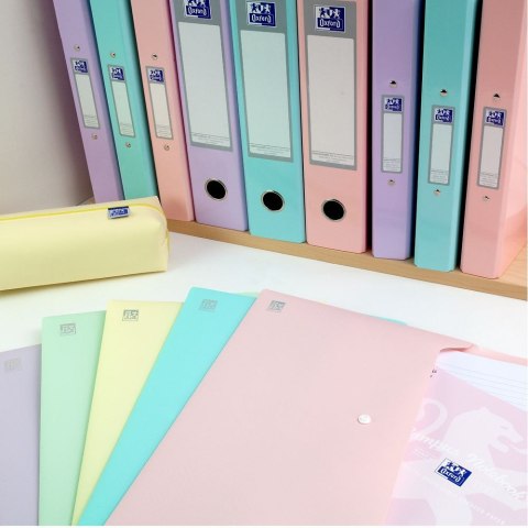 Teczka plastikowa na zatrzask Urban kopertowa pastel A4 mix 300 mic. Oxford (400187613) Oxford