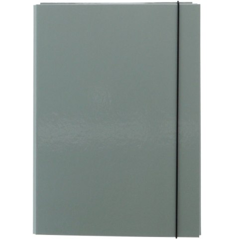 Teczka z szerokim grzbietem na gumkę skrzydłowa A4 szary VauPe (322/09) VauPe