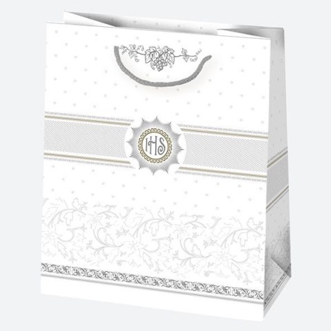 Torba prezentowa torba ozdobna komunia brokat A5 [mm:] 190x230x 105 Pol-mak (t4b) Pol-mak