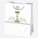 Torba prezentowa torba ozdobna komunia brokat A5 [mm:] 190x230x 105 Pol-mak (t4b) Pol-mak