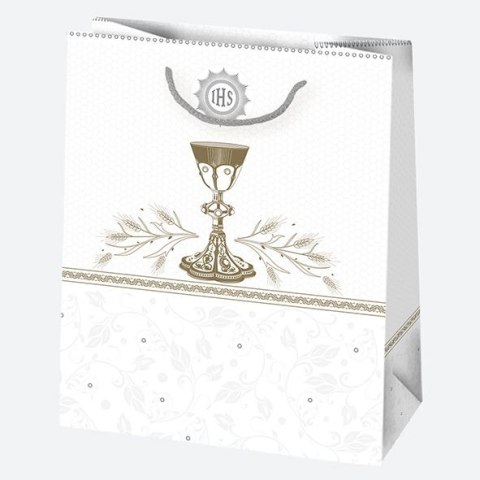 Torba prezentowa torba ozdobna komunia brokat A5 [mm:] 190x230x 105 Pol-mak (t4b) Pol-mak