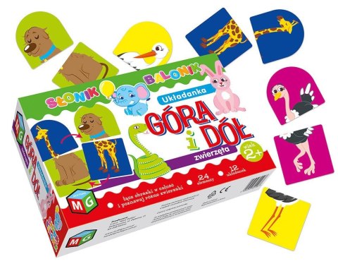 Układanka GÓRA DÓŁ: ZWIERZĘTA Multigra Multigra