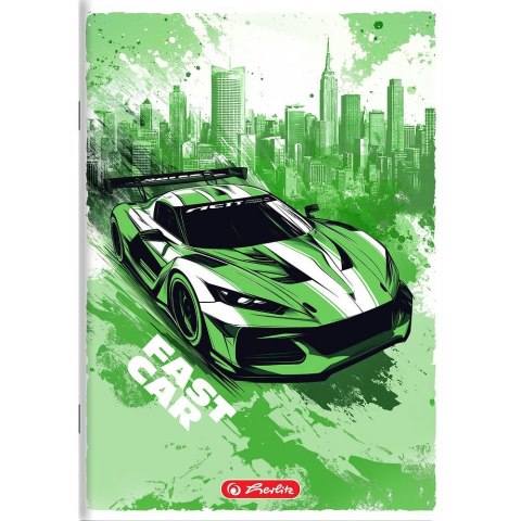 Zeszyt Fast Car A5 16k. 70g linia podwójna kolorowa Herlitz (400196834) Herlitz