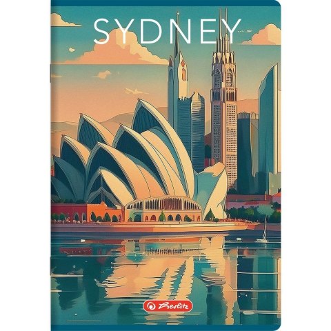 Zeszyt A5 Retro City 60k. 70g krata Herlitz (400196845) Herlitz