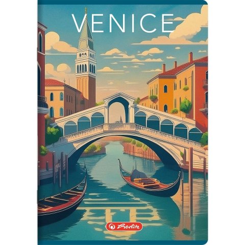 Zeszyt A5 Retro City 60k. 70g krata Herlitz (400196845) Herlitz