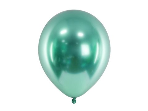 Balon gumowy Metalizowane Glossy zielony 300mm Partydeco (CHB1-012B-50) Partydeco